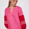 Kaya Blouse - Pink Linen
