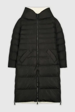 Keila Reversible Coat - Black/Angora