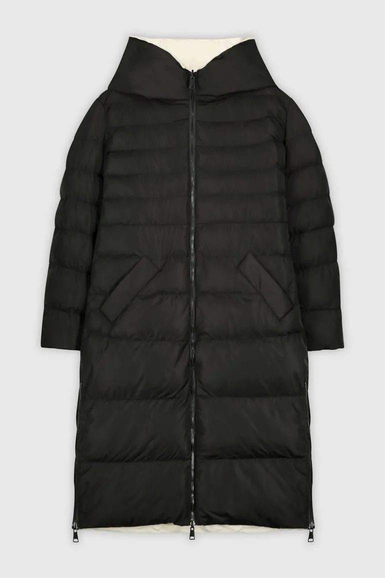 Keila Reversible Coat - Black/Angora