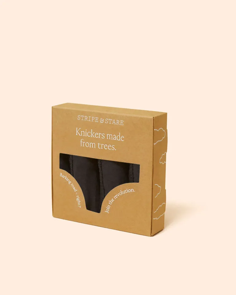Knicker Box Four Pack - Black