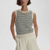 Knowles Textured Knit Vest - Birch Multi Stitch