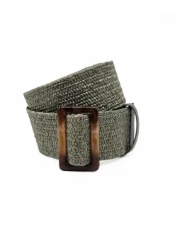 Kylie Woven Belt - Khaki