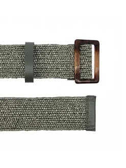 Kylie Woven Belt - Khaki