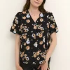Laura SS Blouse - Black