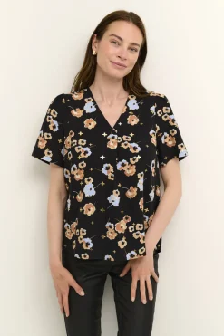 Laura SS Blouse - Black