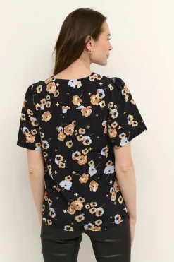 Laura SS Blouse - Black