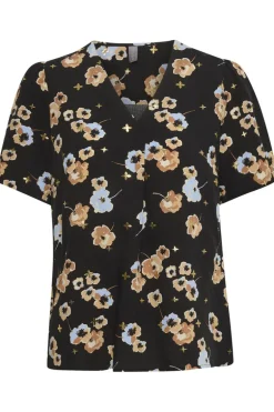 Laura SS Blouse - Black