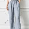 Lauren Linen Palazzos - Urban Grey