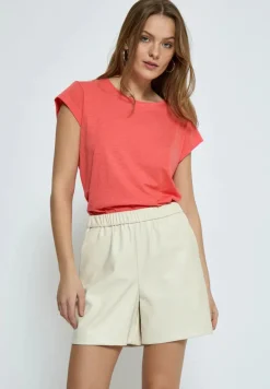 Leti Tee - Hot Coral