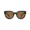 Lilly Sunglasses - Green/Marble Transparent