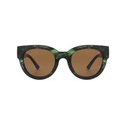 Lilly Sunglasses - Green/Marble Transparent