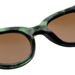 Lilly Sunglasses - Green/Marble Transparent