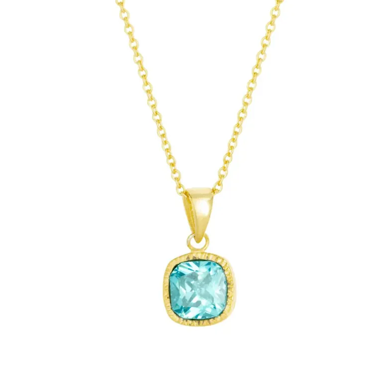 Lois Necklace Blue Topaz