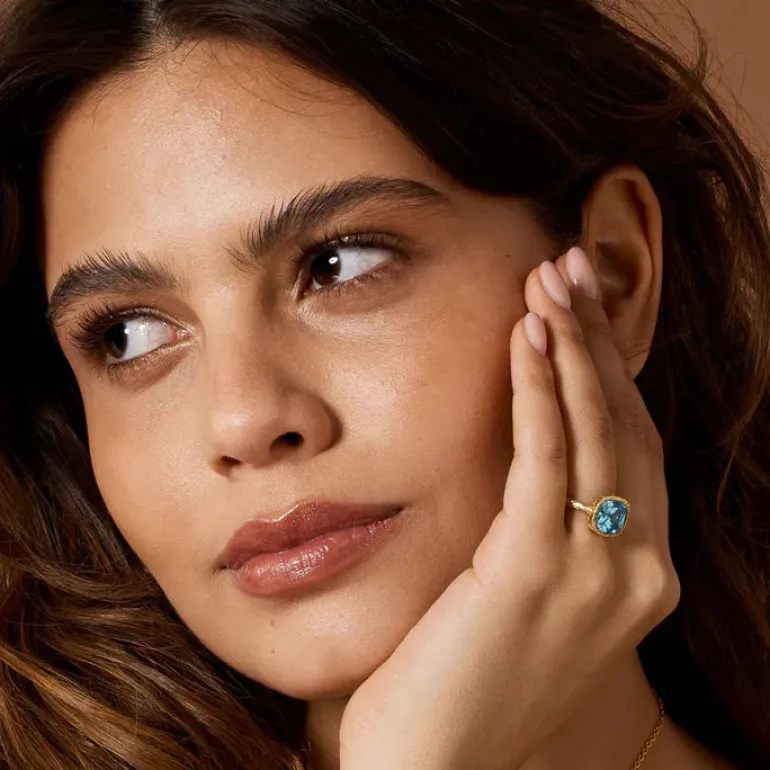 Lois Ring Blue Topaz