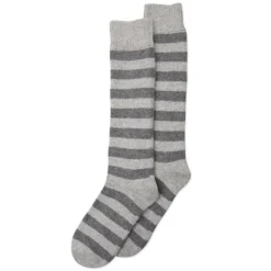 Long Stripe Sock - Grey
