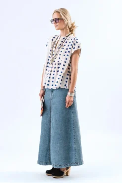 Luna Maxi Skirt - Blue