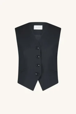 Lynn Pinstripe Gilet - Midnight