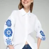 Manga Embroidery Blouse - White