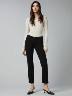 Mara Straight Ankle - Black Peached Raw