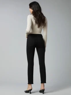 Mara Straight Ankle - Black Peached Raw