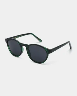 Marvin Sunglasses - Green Marble Transparent