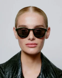 Marvin Sunglasses - Green Marble Transparent