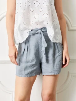 Melaki Linen Shorts - Urban Grey