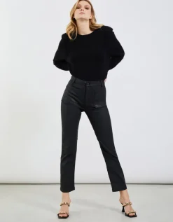 Mercy Coated Jeans - Black