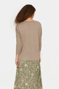 Mila R-Neck Pullover - Atmos Melange
