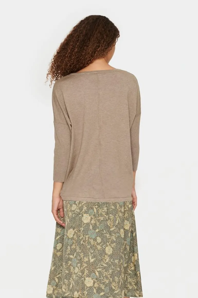Mila R-Neck Pullover - Atmos Melange