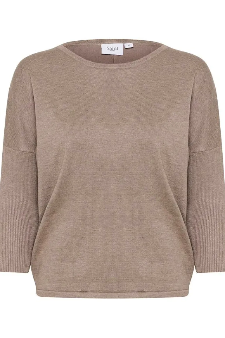 Mila R-Neck Pullover - Atmos Melange