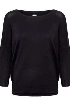 Mila R-Neck Pullover - Black