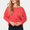 Mila R-Neck Pullover - Cayenne