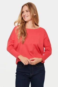 Mila R-Neck Pullover - Cayenne