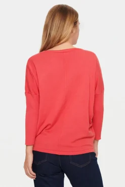 Mila R-Neck Pullover - Cayenne