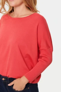 Mila R-Neck Pullover - Cayenne