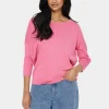 Mila R-Neck Pullover - Chateau Rose