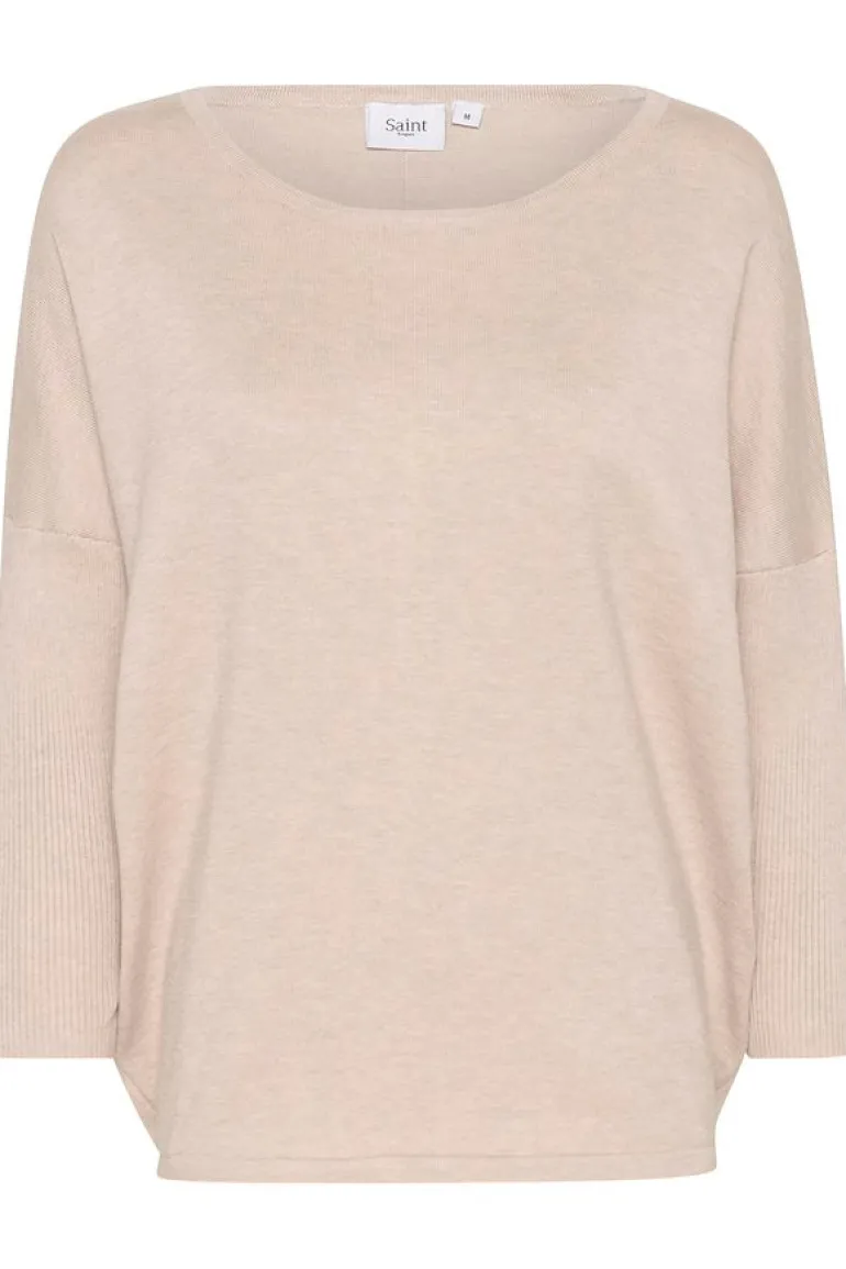 Mila R-Neck Pullover - Gray Morn Melange