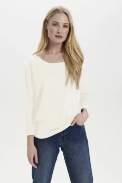 Mila R-Neck Pullover - Ice