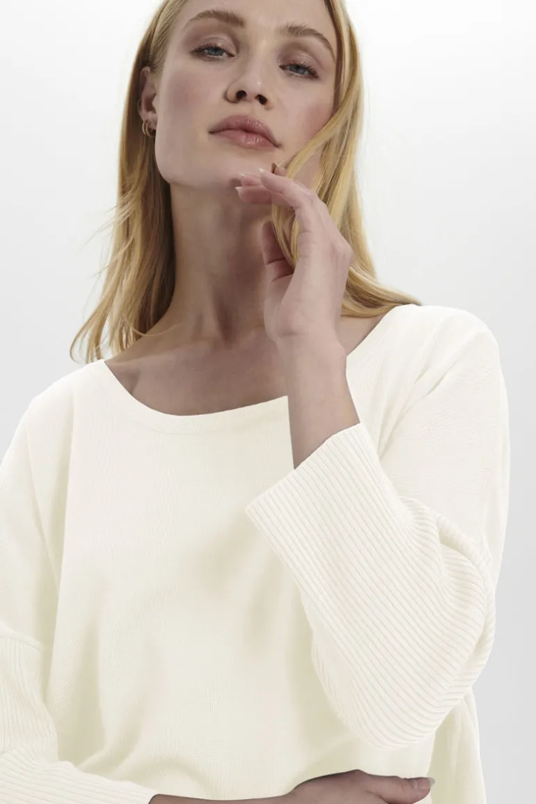 Mila R-Neck Pullover - Ice