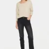 Mila R-Neck Pullover - Jojoba Melange