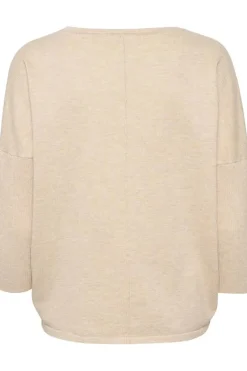 Mila R-Neck Pullover - Jojoba Melange