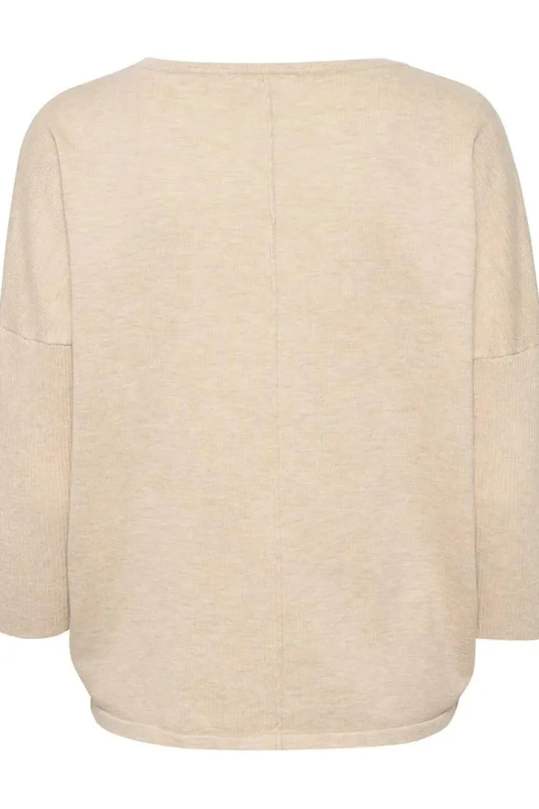 Mila R-Neck Pullover - Jojoba Melange
