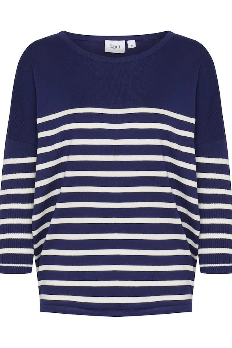 Mila R-Neck Pullover - Midnight Sail