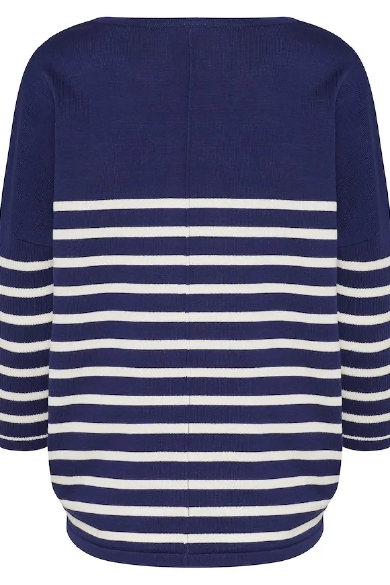 Mila R-Neck Pullover - Midnight Sail