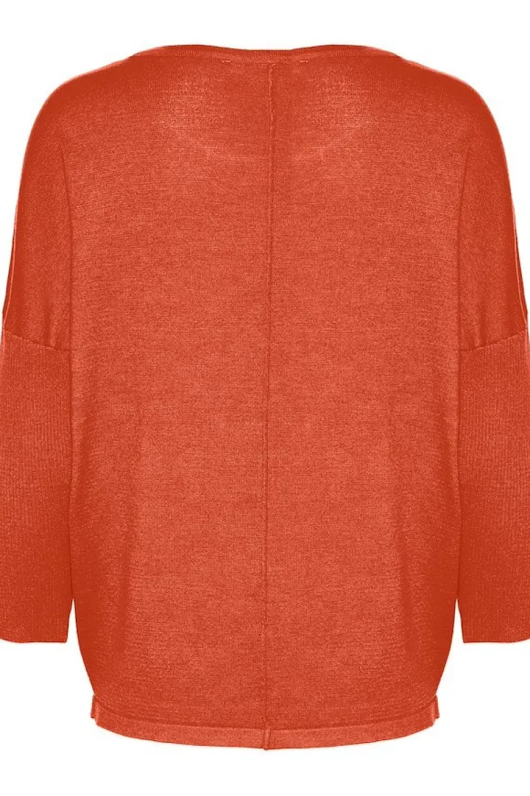 Mila R-Neck Pullover - Tigerlily