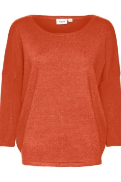 Mila R-Neck Pullover - Tigerlily