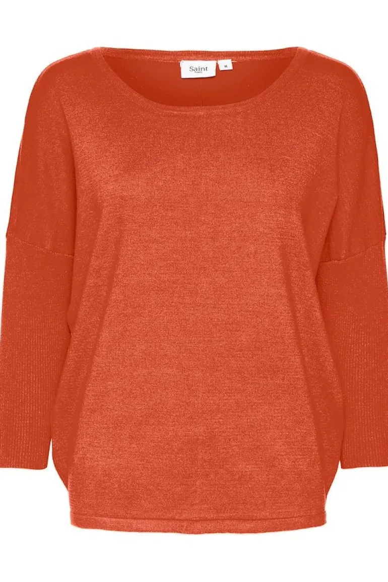 Mila R-Neck Pullover - Tigerlily