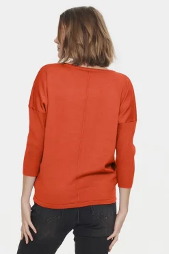 Mila R-Neck Pullover - Tigerlily
