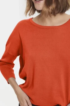 Mila R-Neck Pullover - Tigerlily